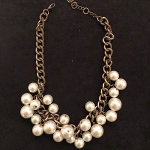 Edgy Glam Pearl Necklace